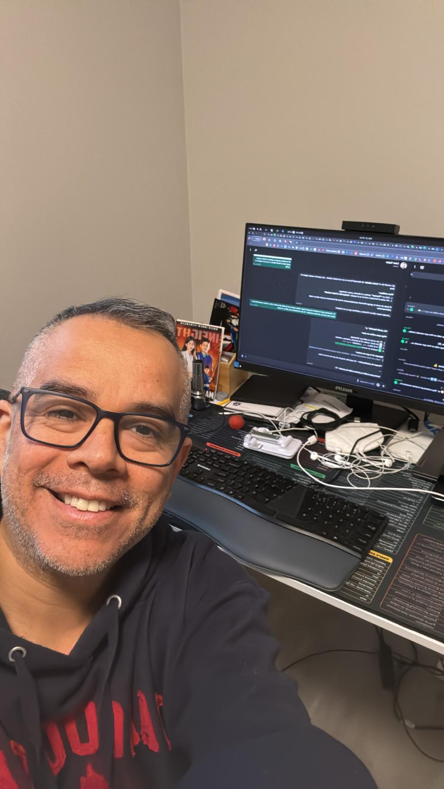 Jose preparándose para Tech Connect 2026